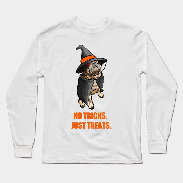 No Tricks. Just Treats Long Sleeve T-Shirt by leonlambyart